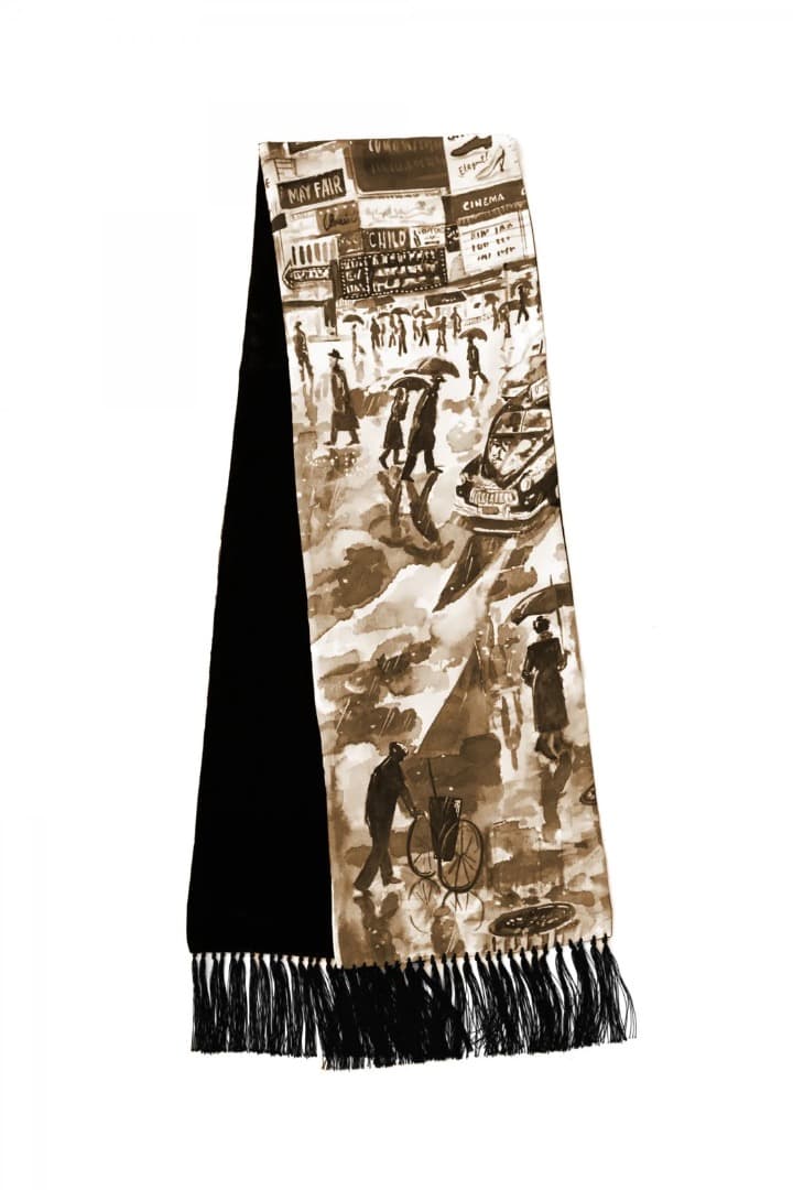 小物 Porter Classic TIMES SQUARE SILK STOLE