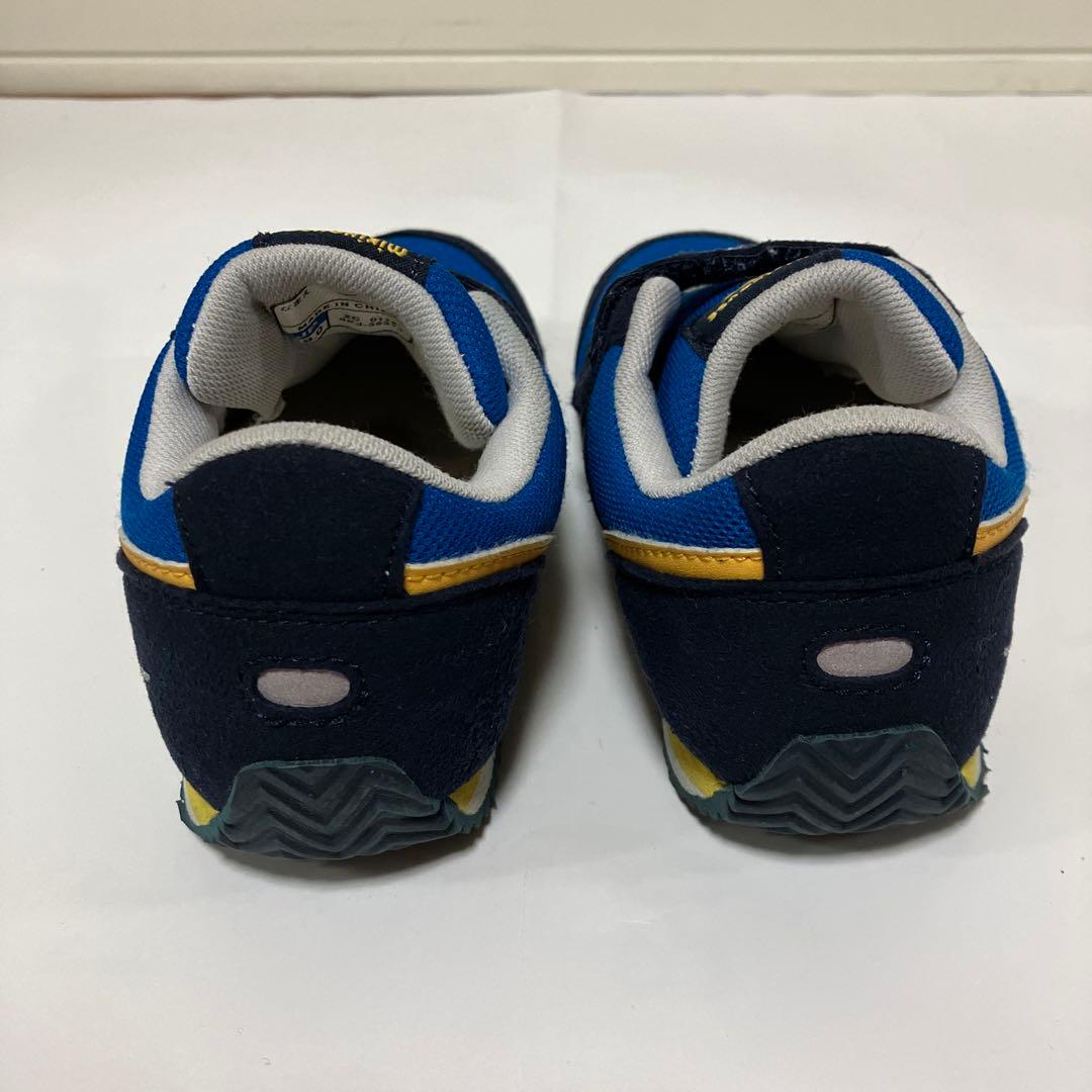 ミキハウス× ミズノDoubleB キッズスニーカー 19cm ブルー