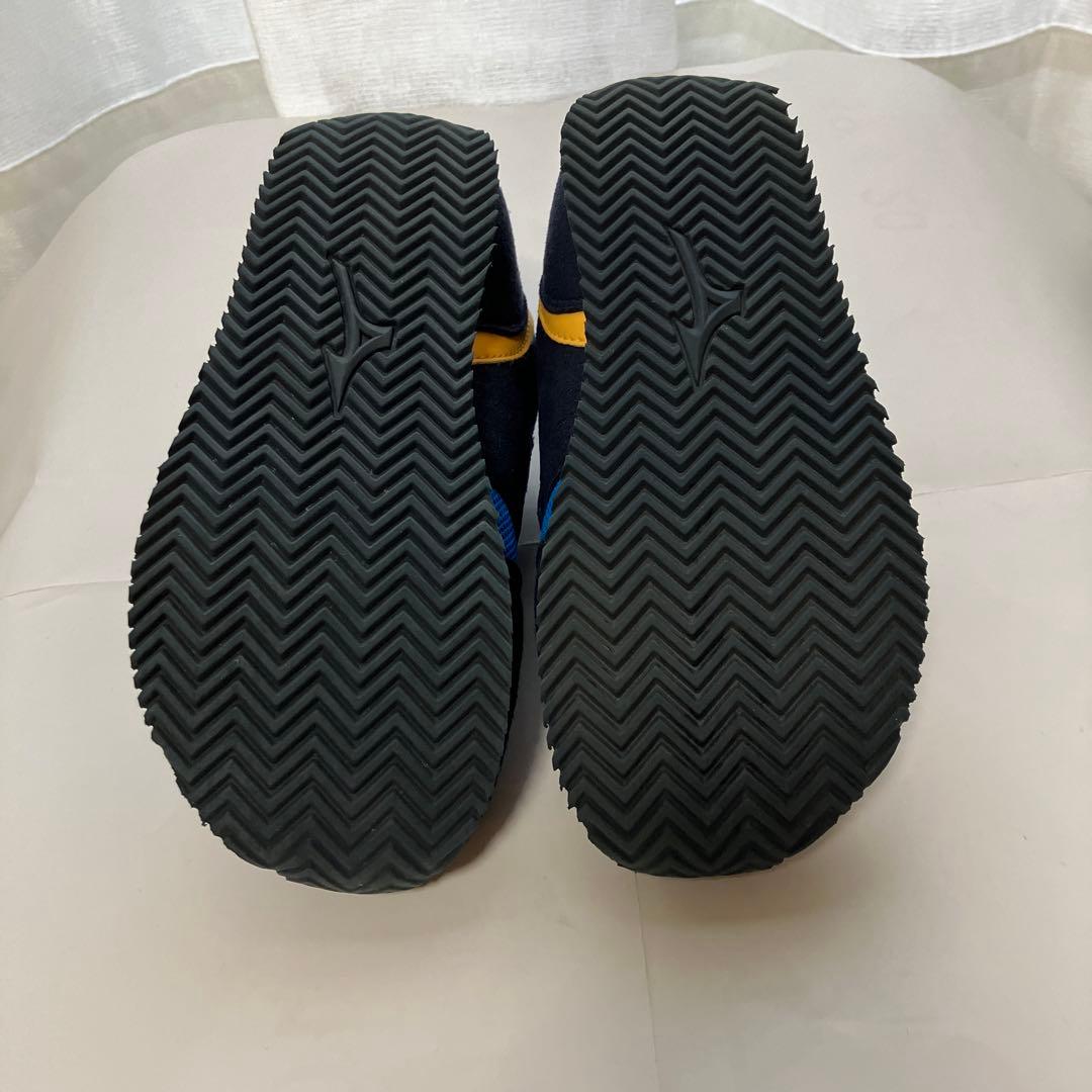 ミキハウス× ミズノDoubleB キッズスニーカー 19cm ブルー