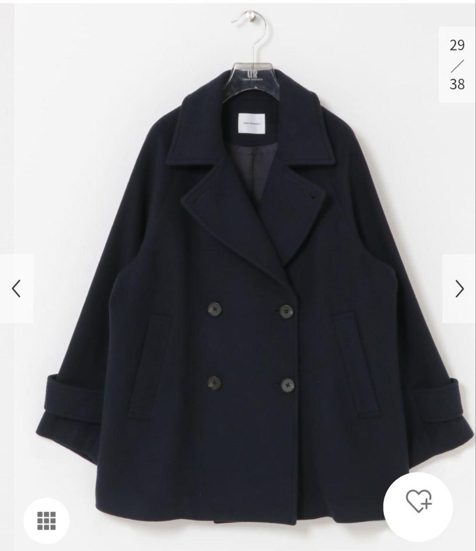 ★新品　URBAN RESEARCH　 スーパー100メルトンPコート　2025