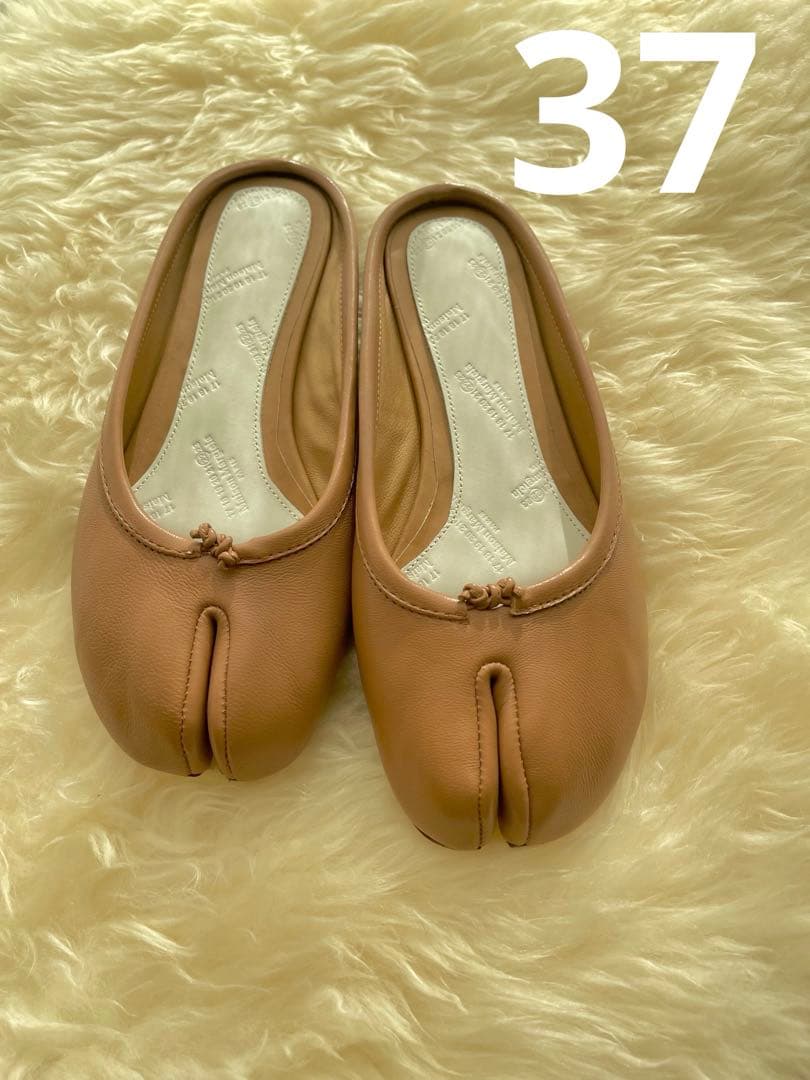 マルジェラ　Tabi ミュール　フラットシューズ　37 即納　カーフレザー