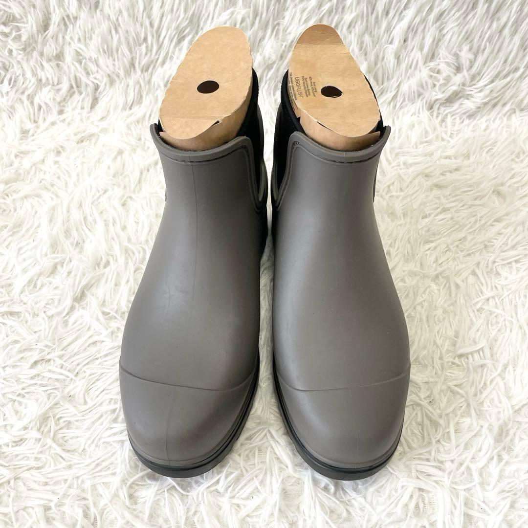 未使用級✨UGG DROPLETドロップレット レインブーツ グレー系 25.0