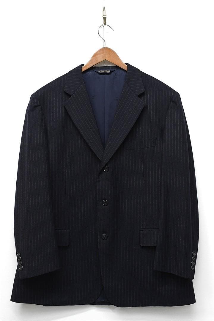 G563/ Brooks Brothers スーツ カシミヤ混 42REG 濃紺