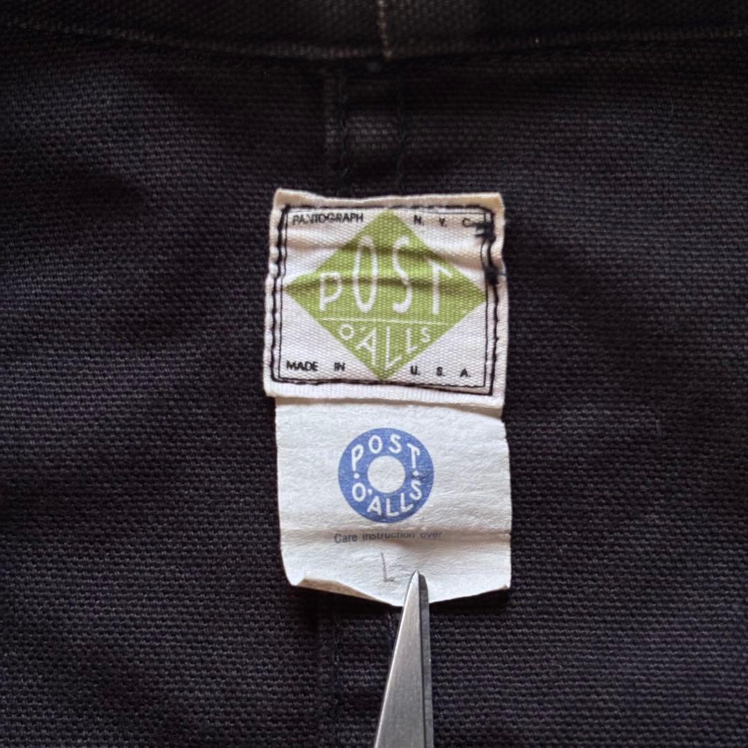 【90s】ポストオーバーオールズ 緑タグ 30s カバーオール USA製 黒