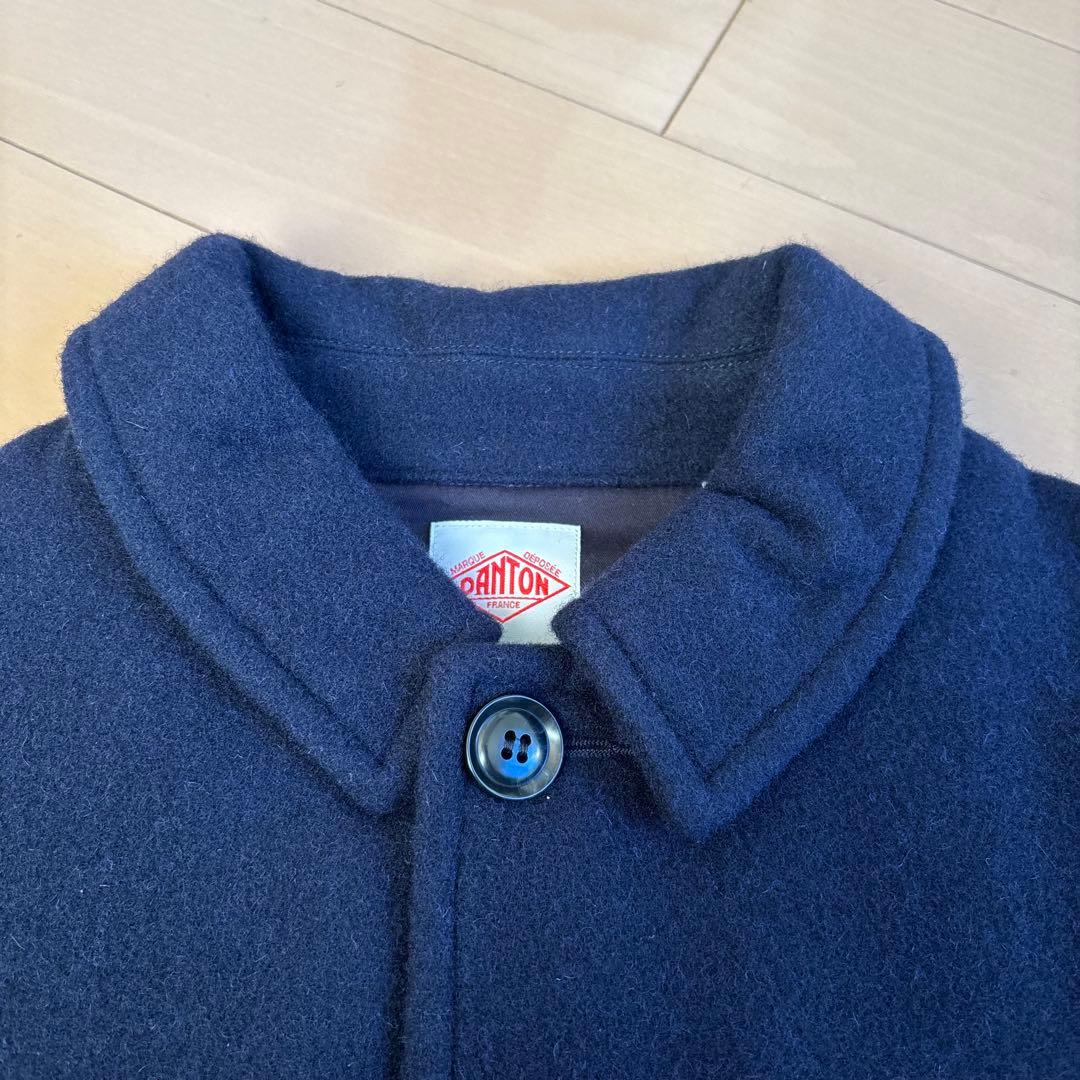 DANTON 24AW ギャザーショートコート WOMEN ネイビー