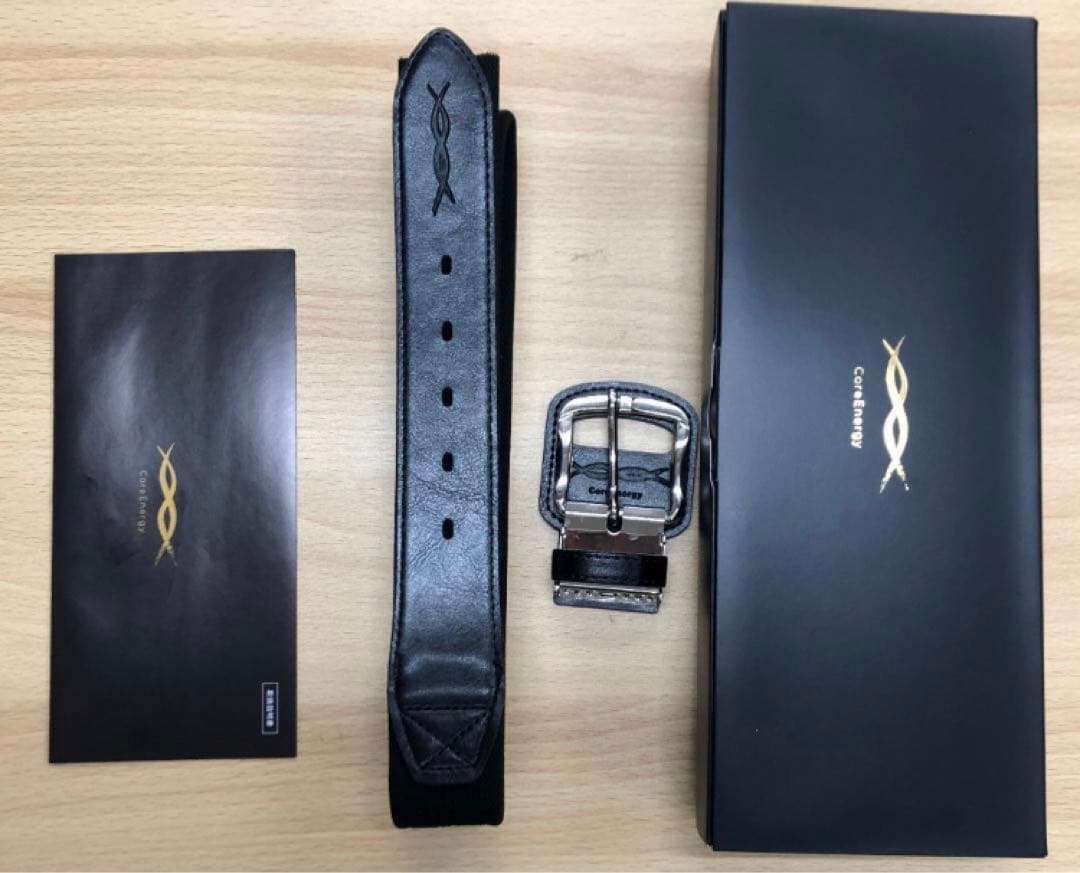 新品未使用　コアエナジー３　野球用　ブラック　シルバーバックル【お値引き不可】