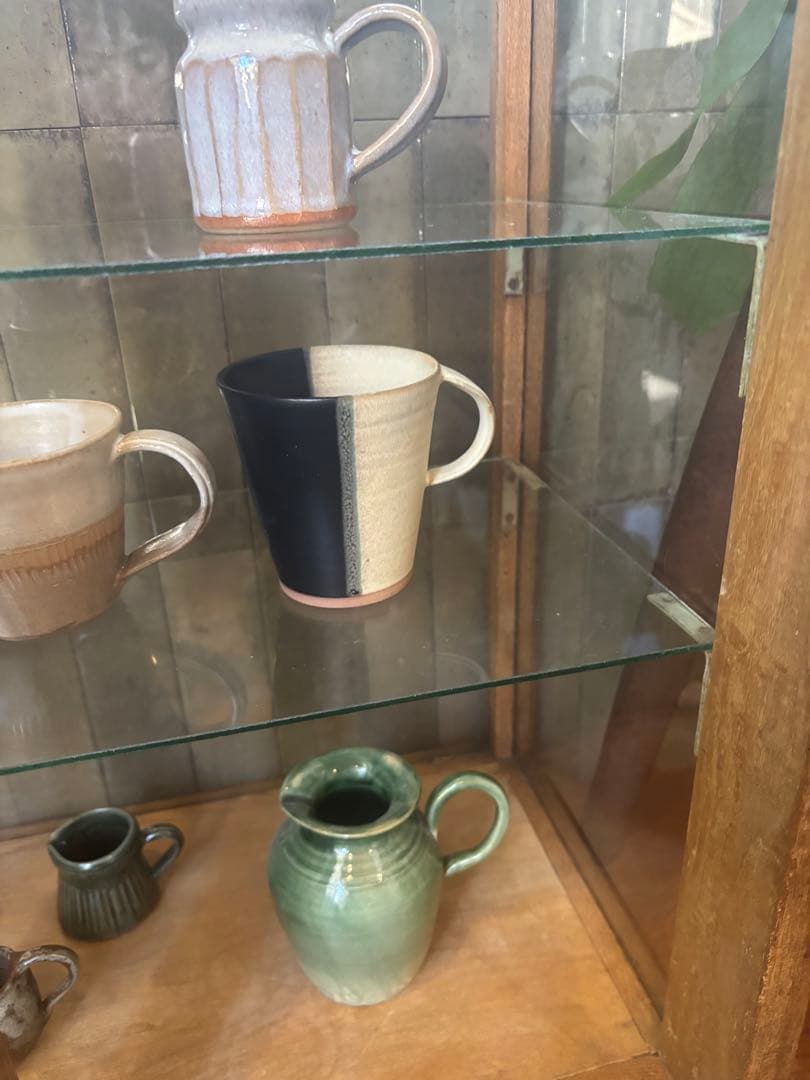 アンティーク　ガラスショーケース　難あり