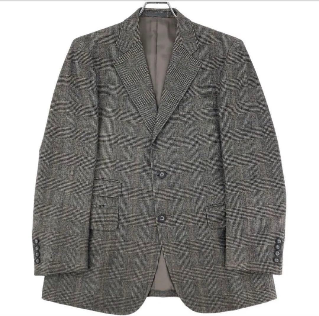 さ*様 バーバリー スーツ セットアップ 総裏 カシミヤ混 チェック