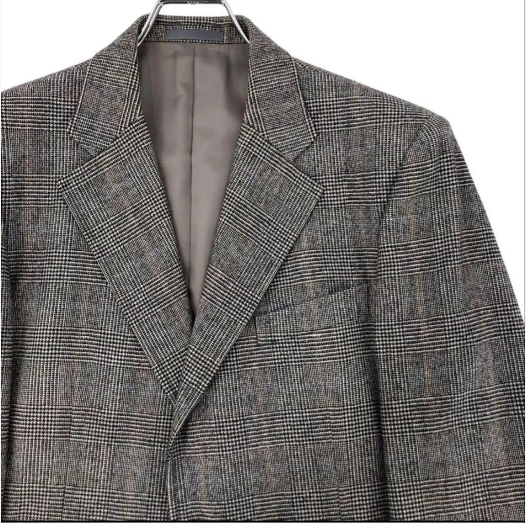 さ*様 バーバリー スーツ セットアップ 総裏 カシミヤ混 チェック