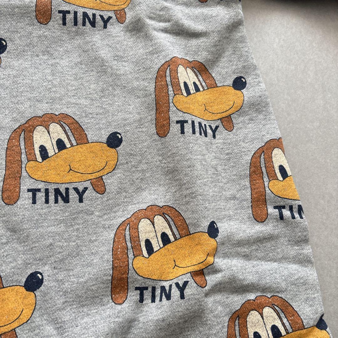 タイニーコットンズ　ロンパース グレー　犬柄　24M