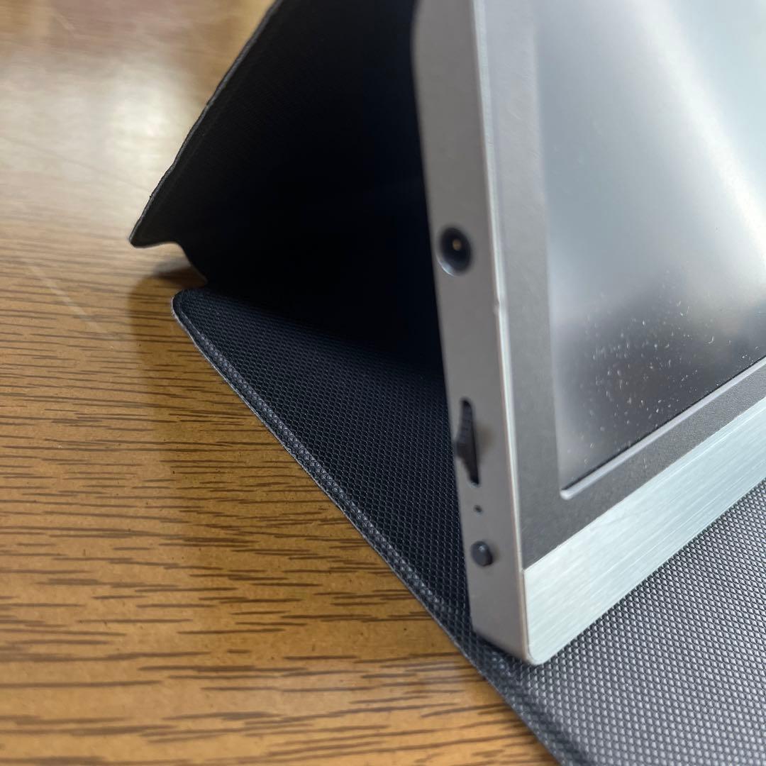 【デスク】Qrion モバイルモニター　アダプター付き　山善