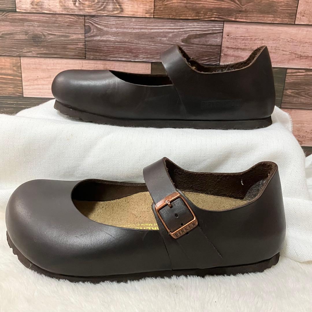 美品 ビルケンシュトック MANTOVA メリージェーン レザー シューズ 35
