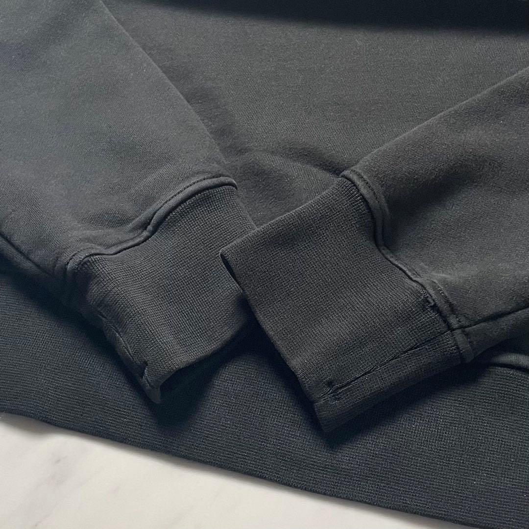 希少S STONE  スウェット グリーンエッジワッペン 黒