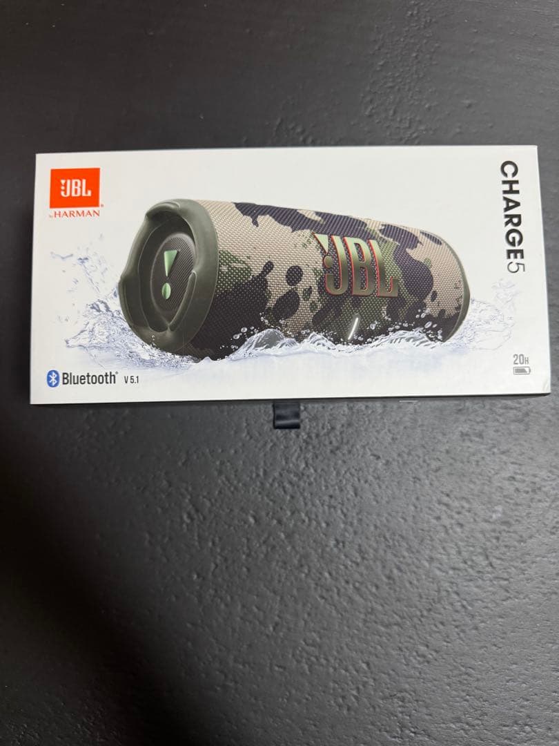 明細〇箱付き美品JBL CHARGE 5 カモフラージュ携帯スピーカー高音質