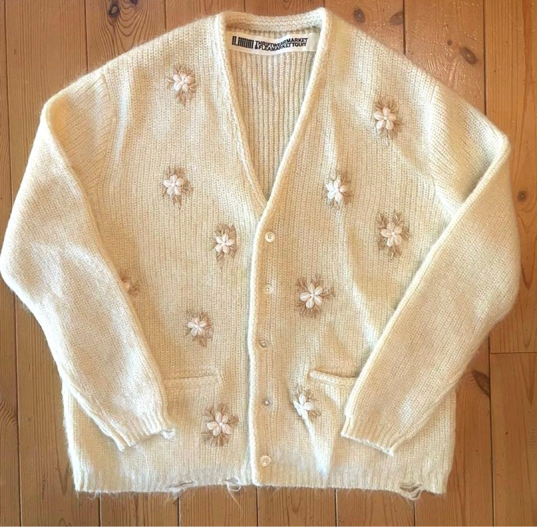 スリフトウェアマーケット　THRIFTWEARMARKET モヘアカーディガン