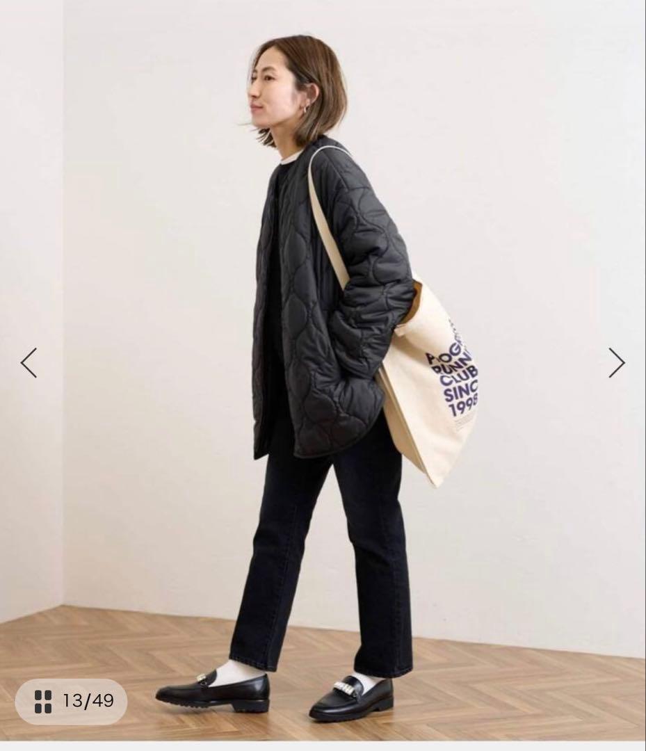 フレームワーク　2wayキルティングブルゾン　黒