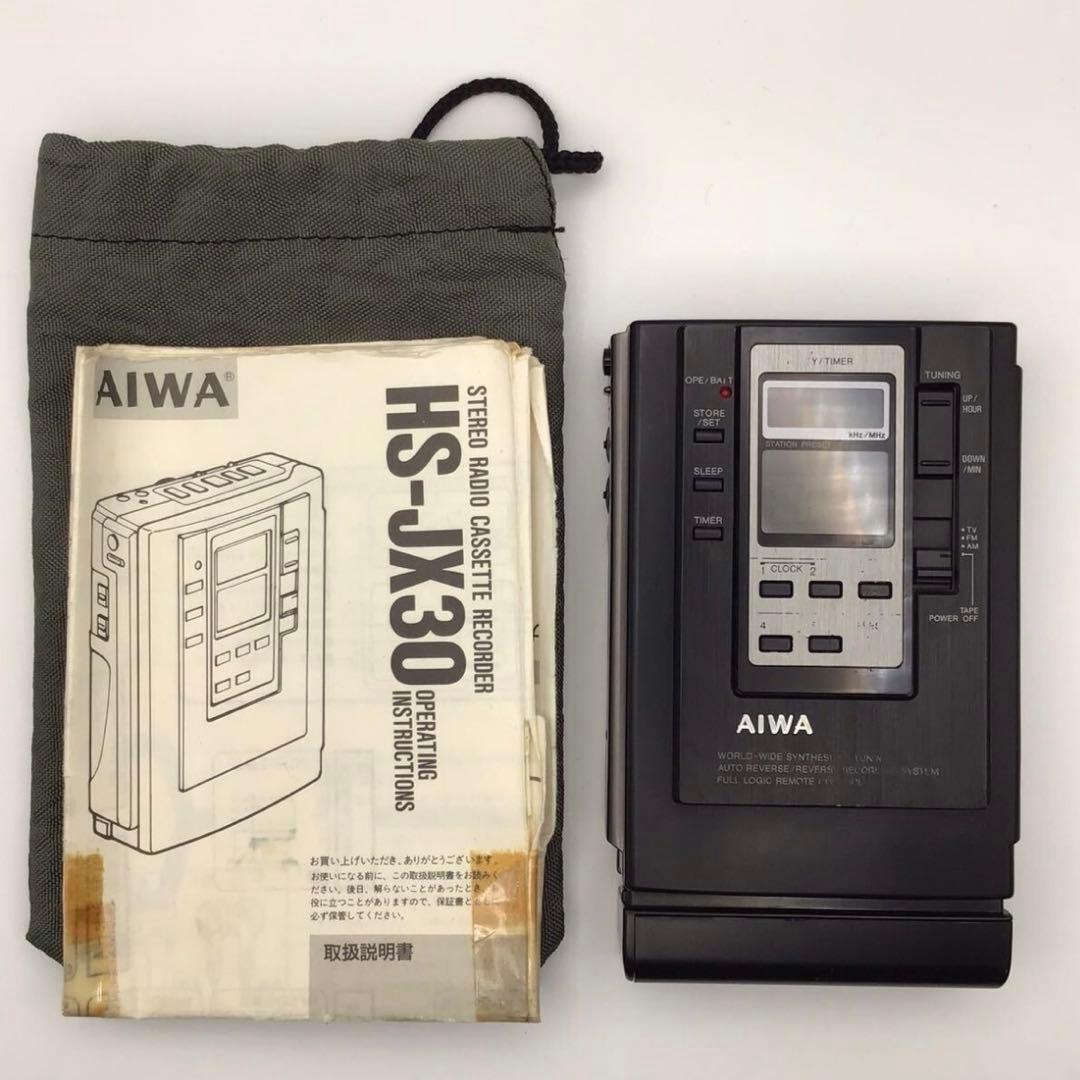 AIWA HS-JX30 カセットプレーヤー アイワ カセットボーイ 備品付き