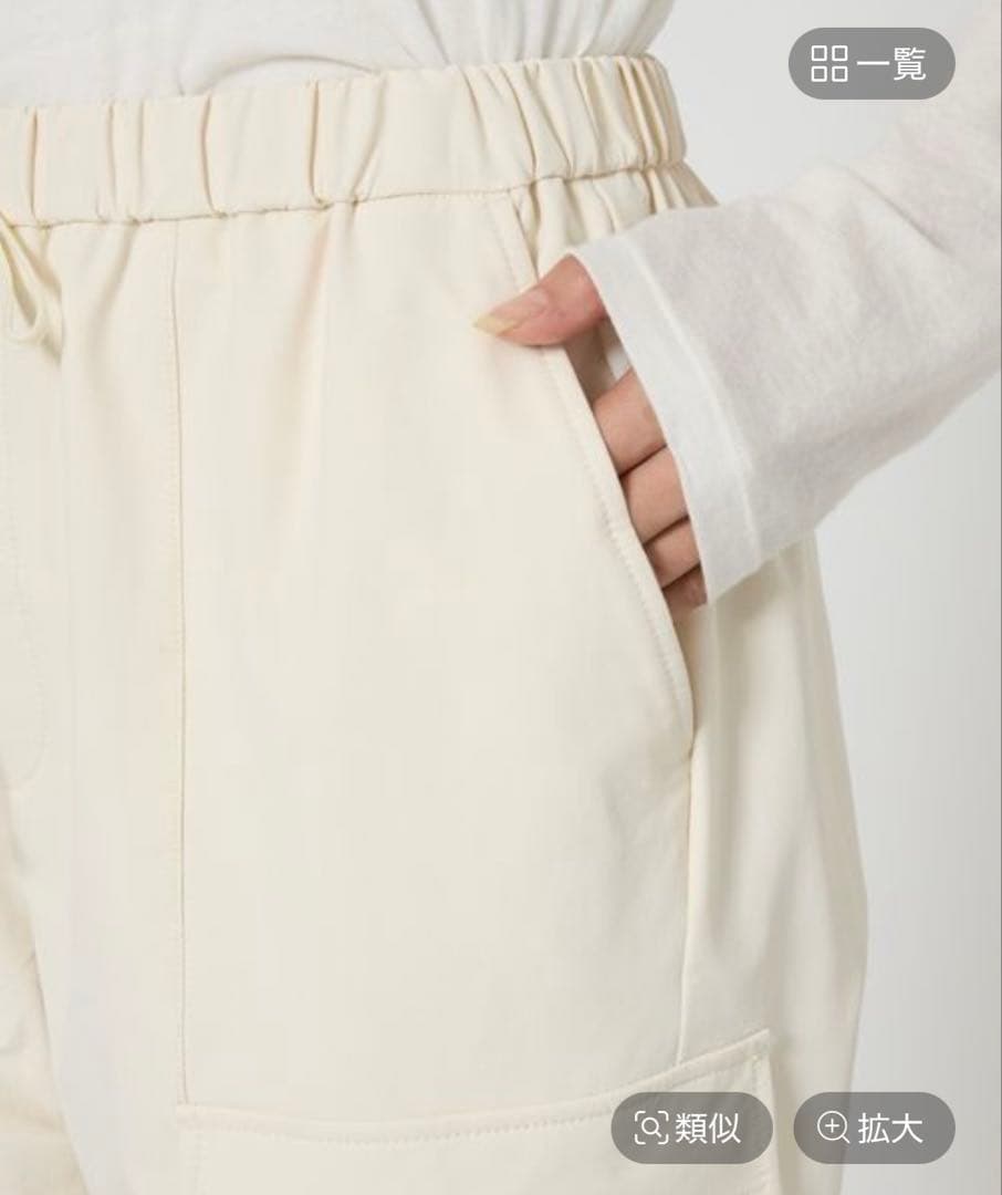 【BARNYARDSTORM】カーキ 裏起毛ストレッチカーゴパンツ(M)