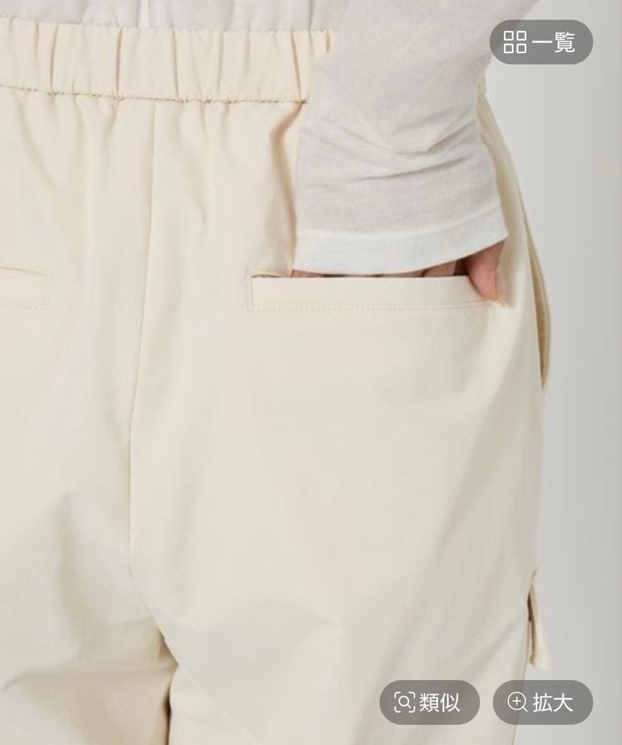 【BARNYARDSTORM】カーキ 裏起毛ストレッチカーゴパンツ(M)