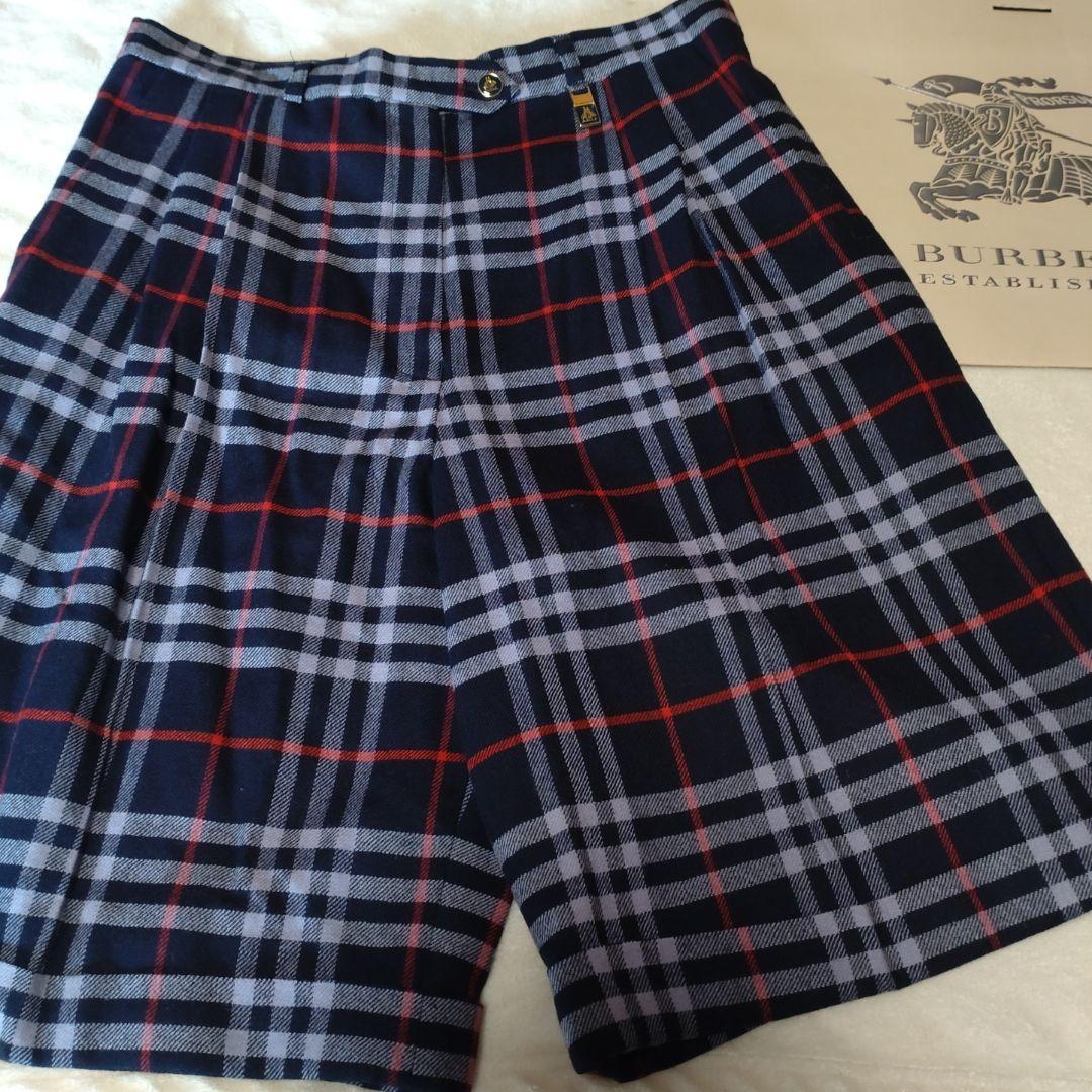 バーバリー　ウール　キュロット　ハーフパンツ