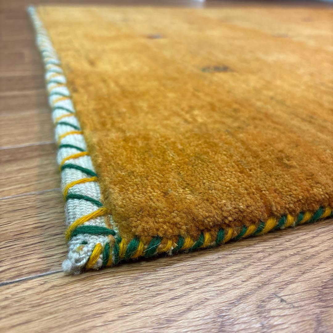 手織りペルシャ絨毯　新品　ギャッベ　215×90 ラグ　カーペット　リズバフ