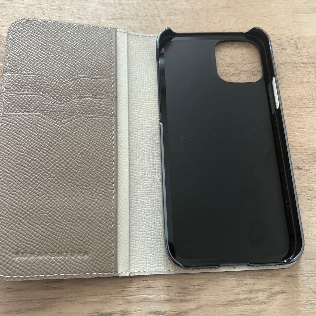 ボナベンチュラ　ブラウン 手帳型ケース iPhone12用