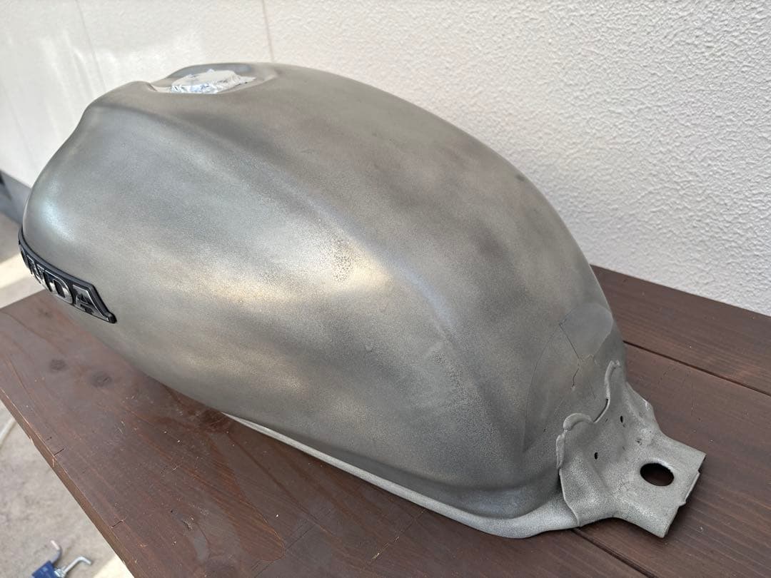 GB350/S アルミタンク風ステンレスコート塗装