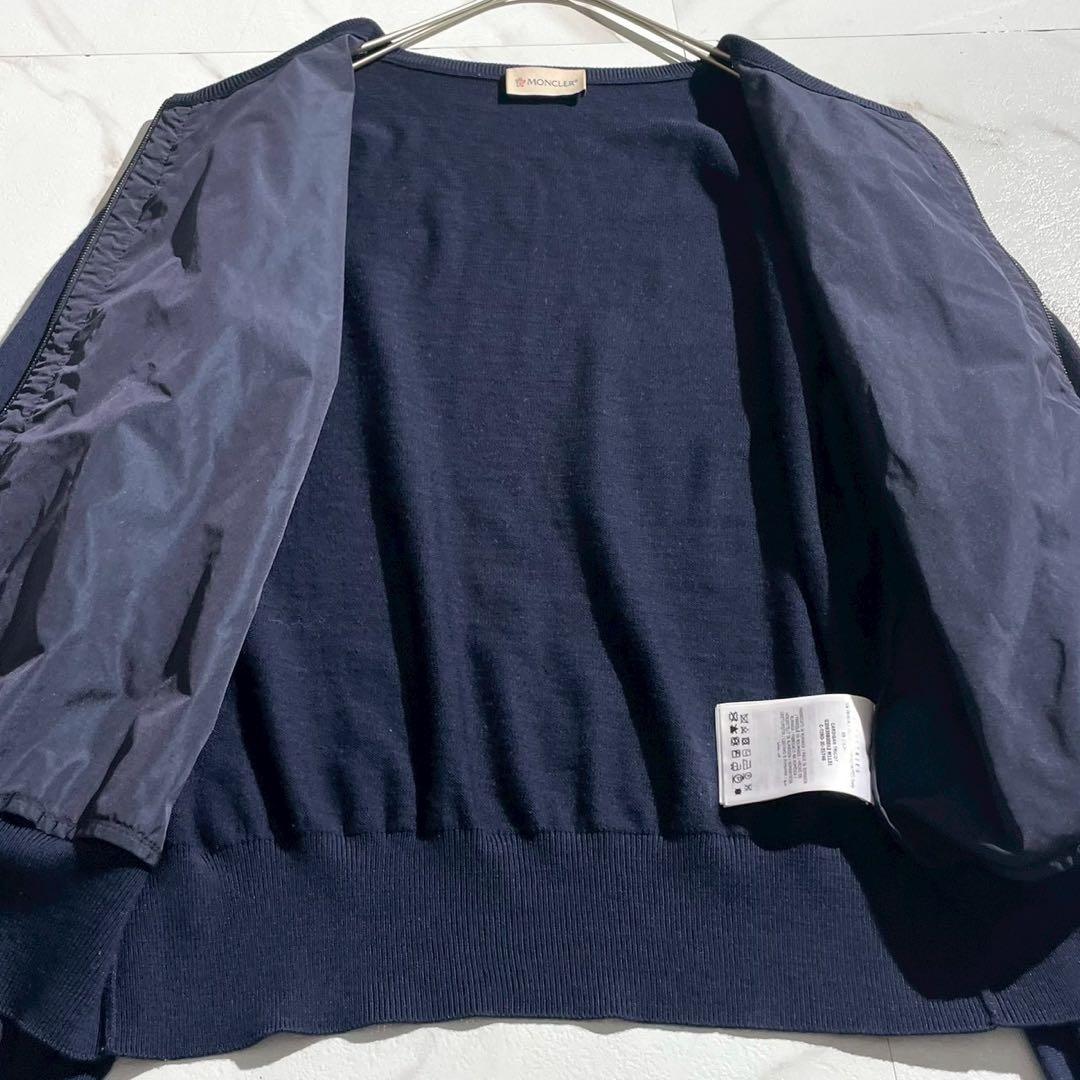 高級　モンクレール　カーディガン　ナイロン　切替　フリル　2022年