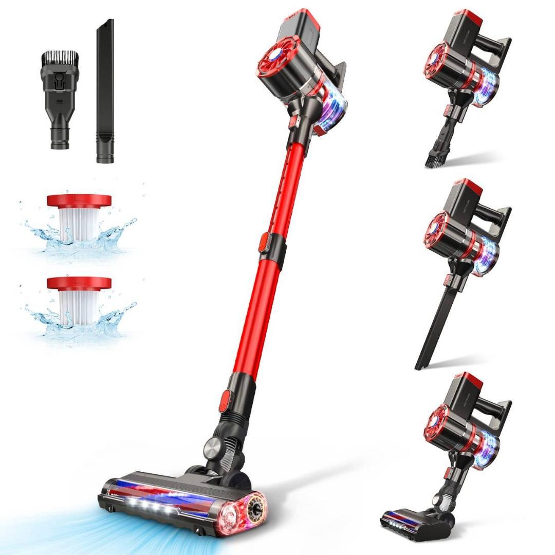 4wayスティッククリーナー モーターヘッド搭載でコードレス便利