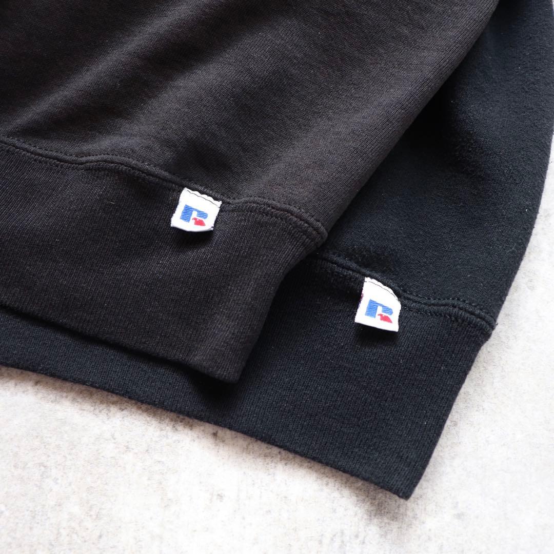 レア個体 ブラック USA製 90s Russell ラッセル スウェット 無地