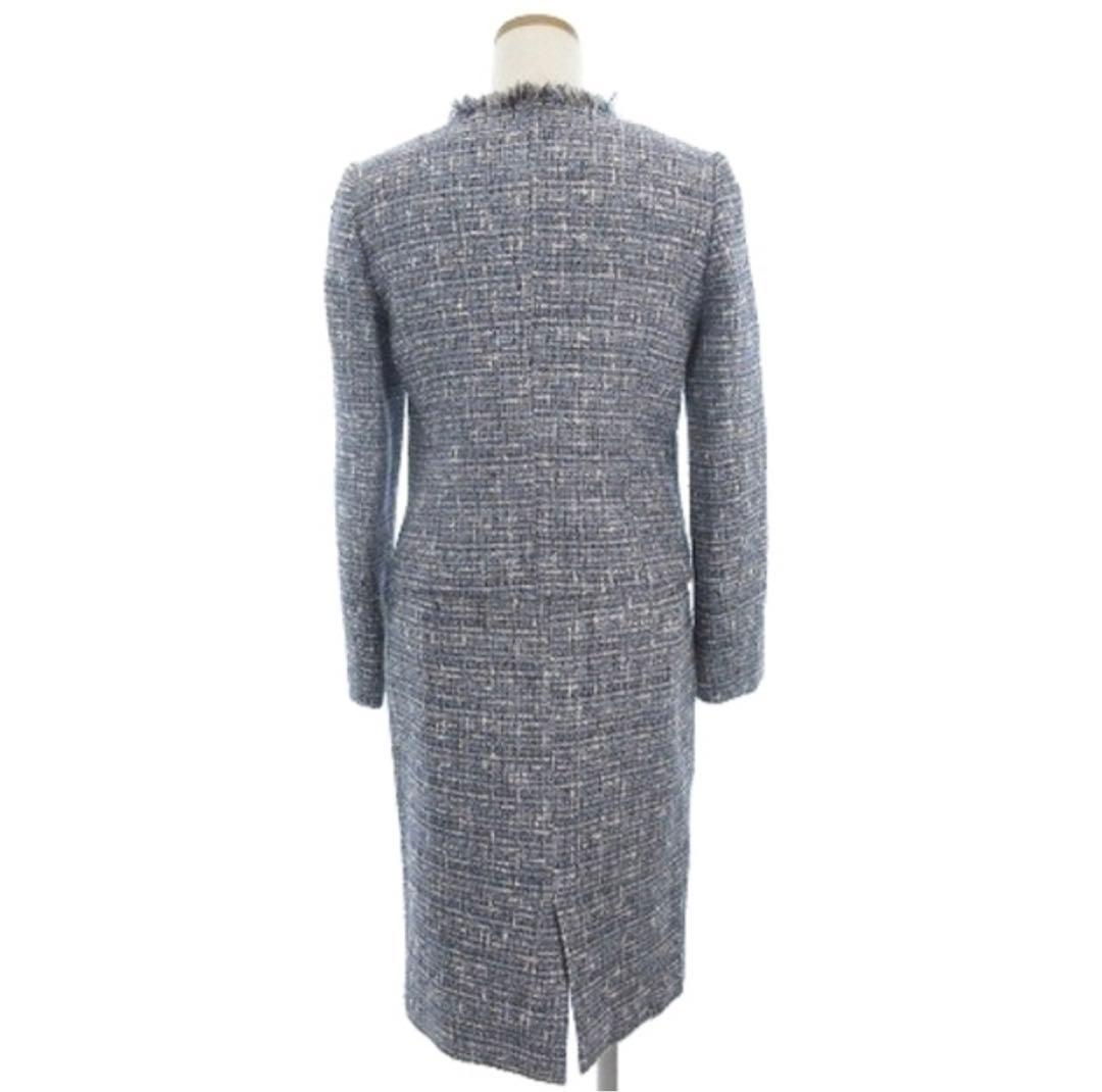 【美品】　エストネーション　ツイード　セットアップ　スーツ　ブルー　卒業　入学