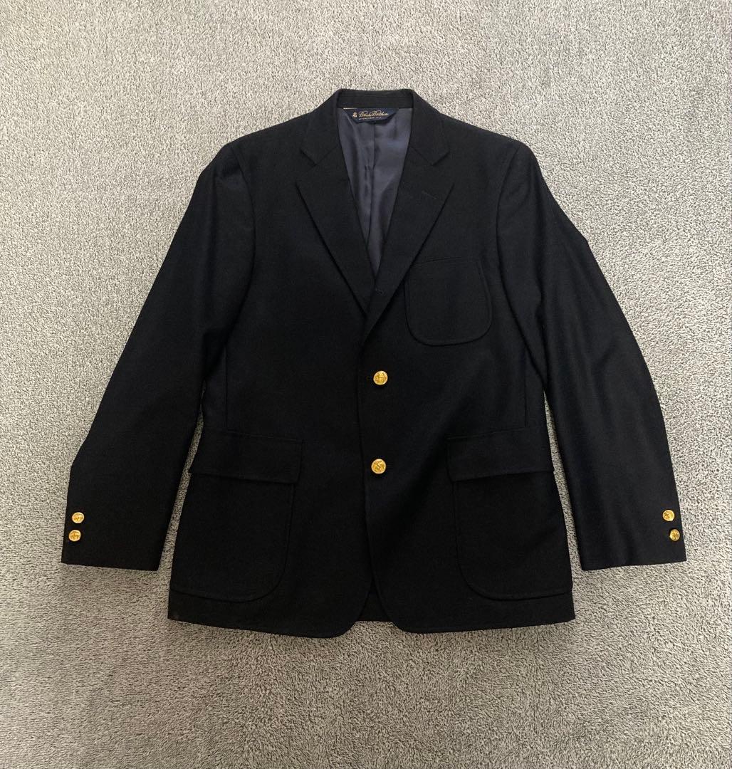 美品 日本製 ブルックスブラザーズ 紺ブレ テーラードジャケット 金ボタン