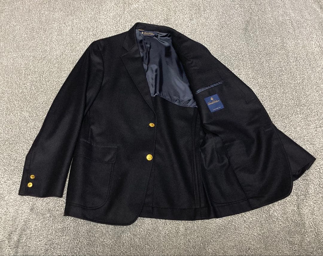 美品 日本製 ブルックスブラザーズ 紺ブレ テーラードジャケット 金ボタン