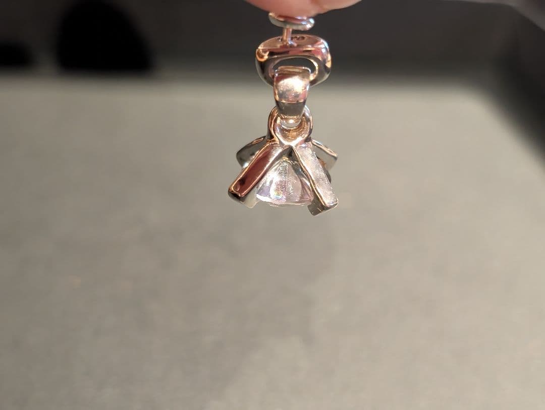 e.m.イーエム　ミスティッククォーツの一粒ピアス　片耳　SILVER