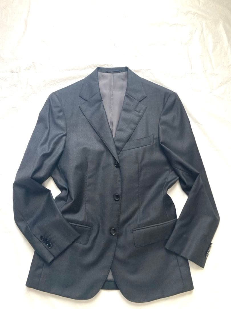エディフィス　ダークグレー　ビジネス　スーツセットアップ　カノニコ　44