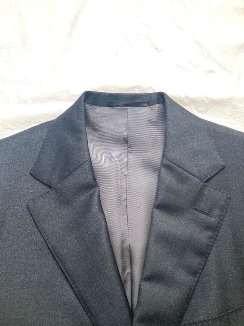 エディフィス　ダークグレー　ビジネス　スーツセットアップ　カノニコ　44
