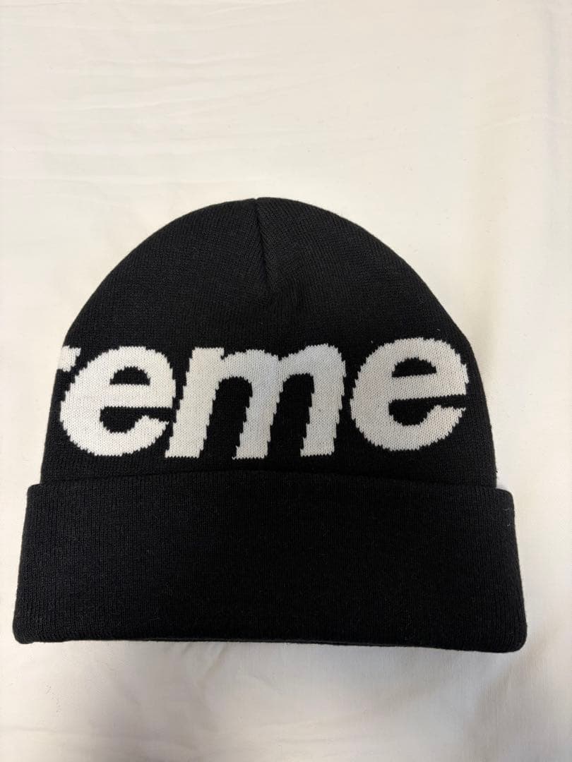 帽子 supreme big logo beanie 25fw