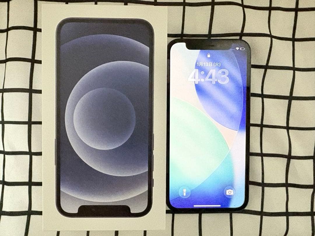 【美品】iPhone 12mini ブラック 128G 純正バッテリー83%