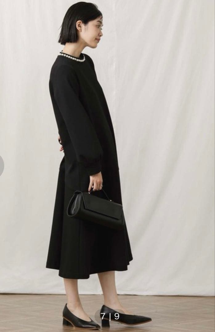 新品⭐︎グレディブリリアン パール ポンチ ジャージー ワンピース 2way 黒