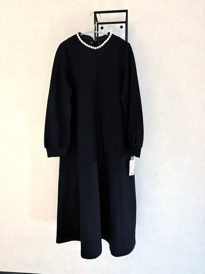 新品⭐︎グレディブリリアン パール ポンチ ジャージー ワンピース 2way 黒