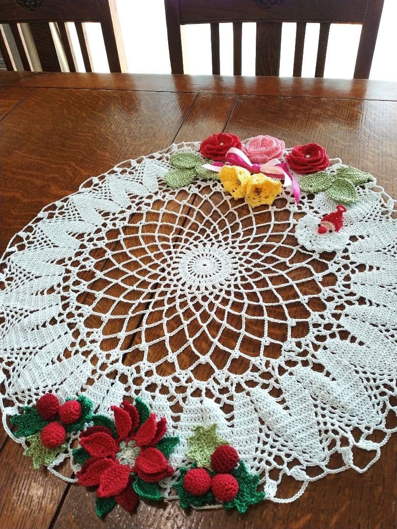 レース編みドイリー・*☆handmadeNo.363・*☆