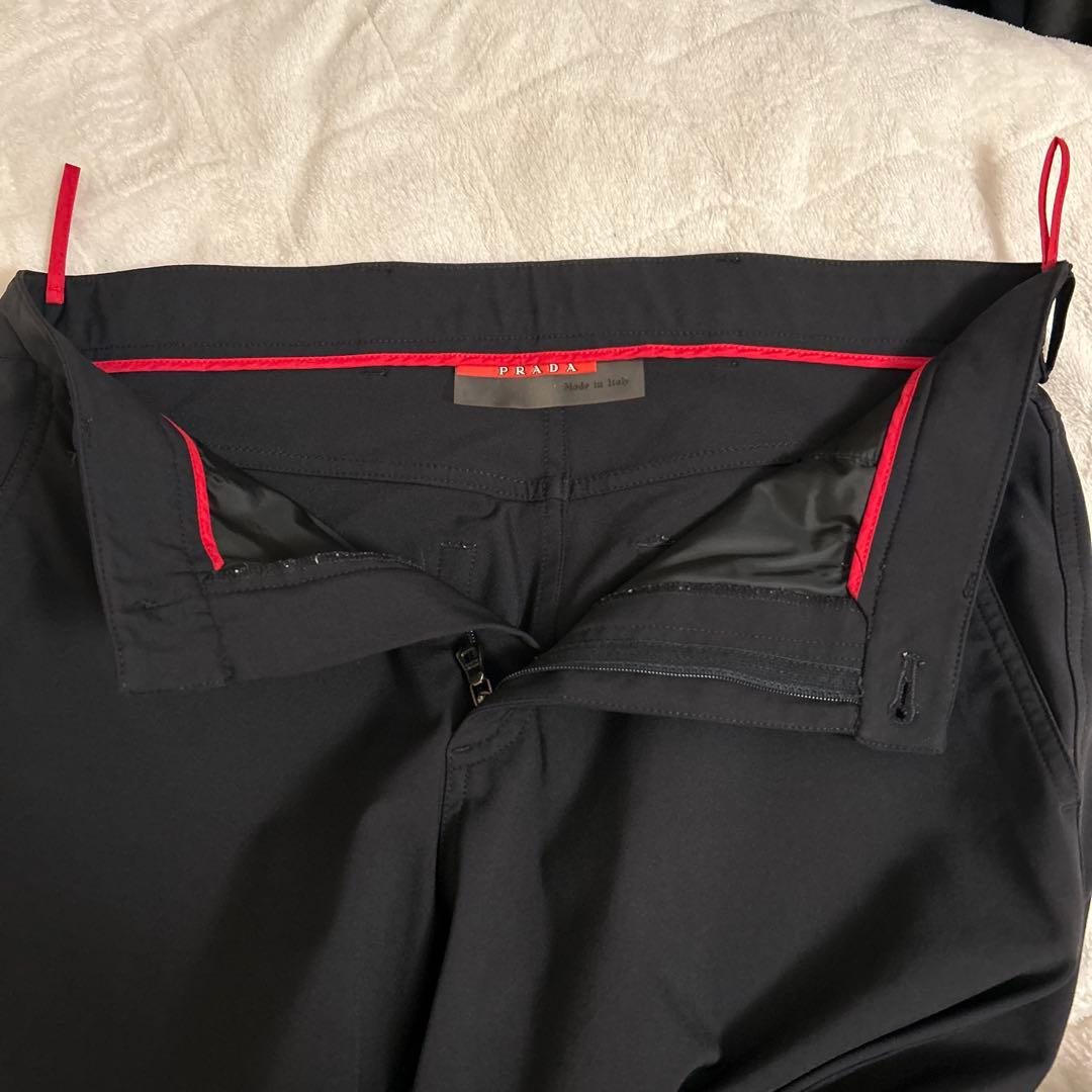 パンツ Archive PRADA SPORT stretch slacks black