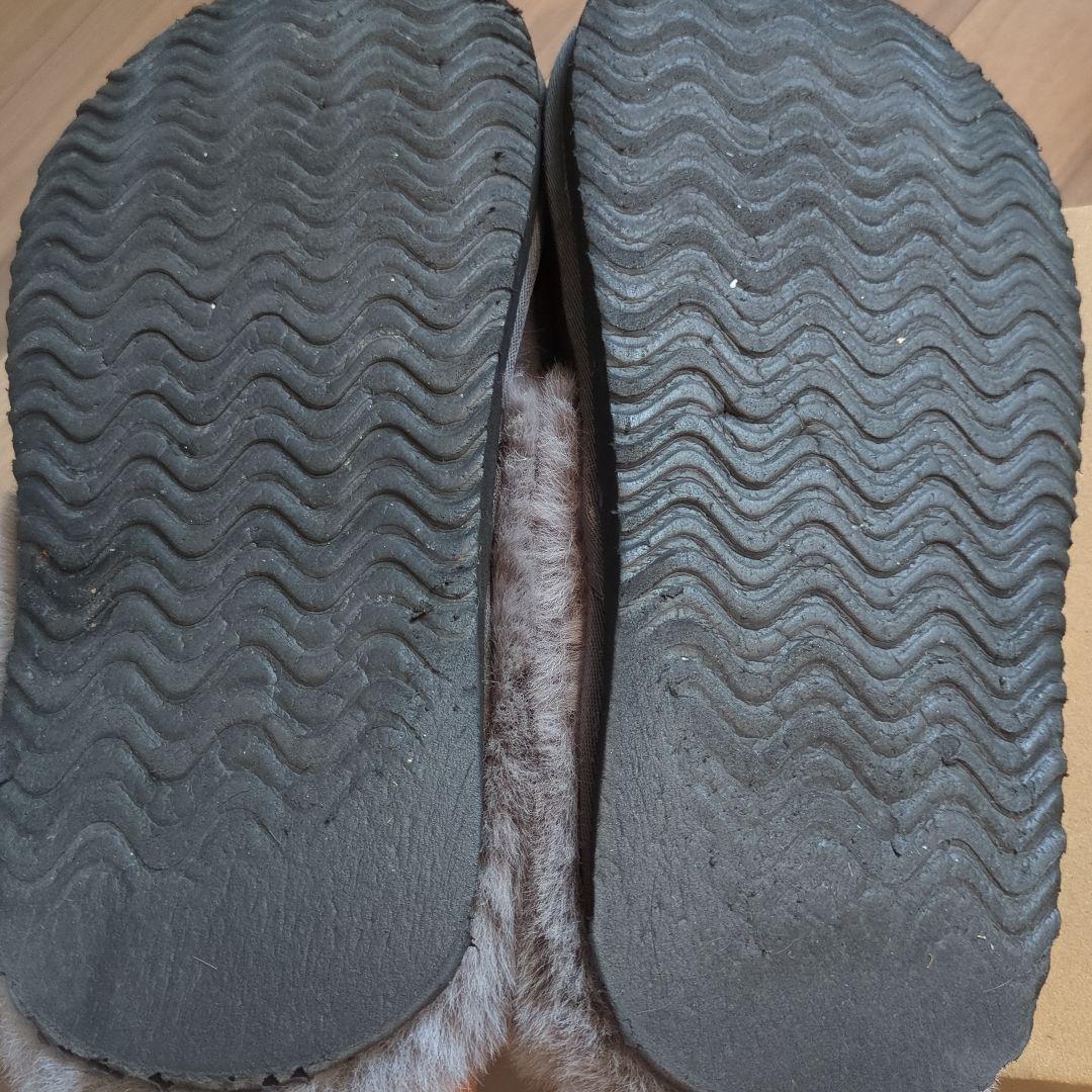 Racbaki グレー ファーサボ　Mサイズ