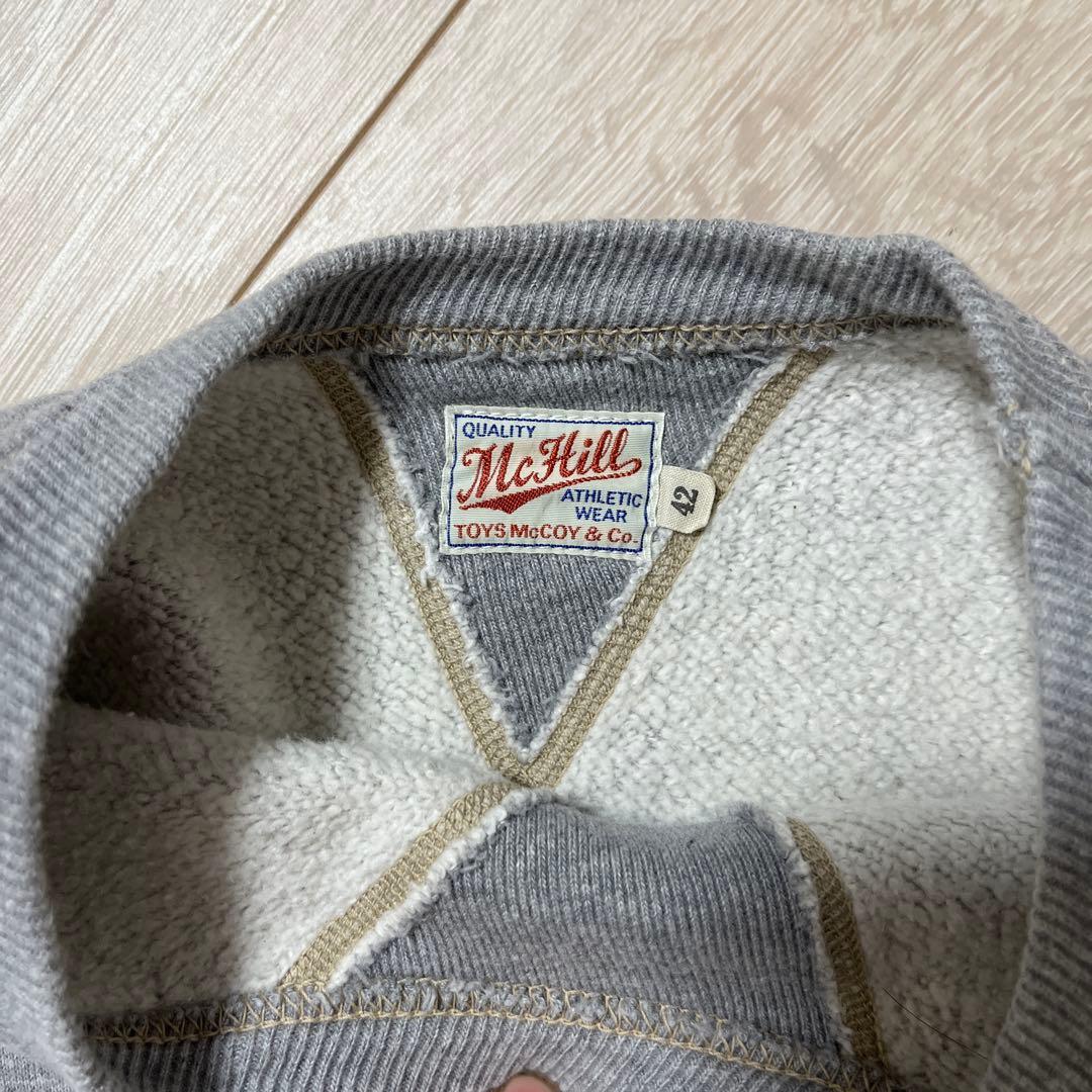 トイズマッコイ USAF スウェット 42 グレー　美品　両Ｖ