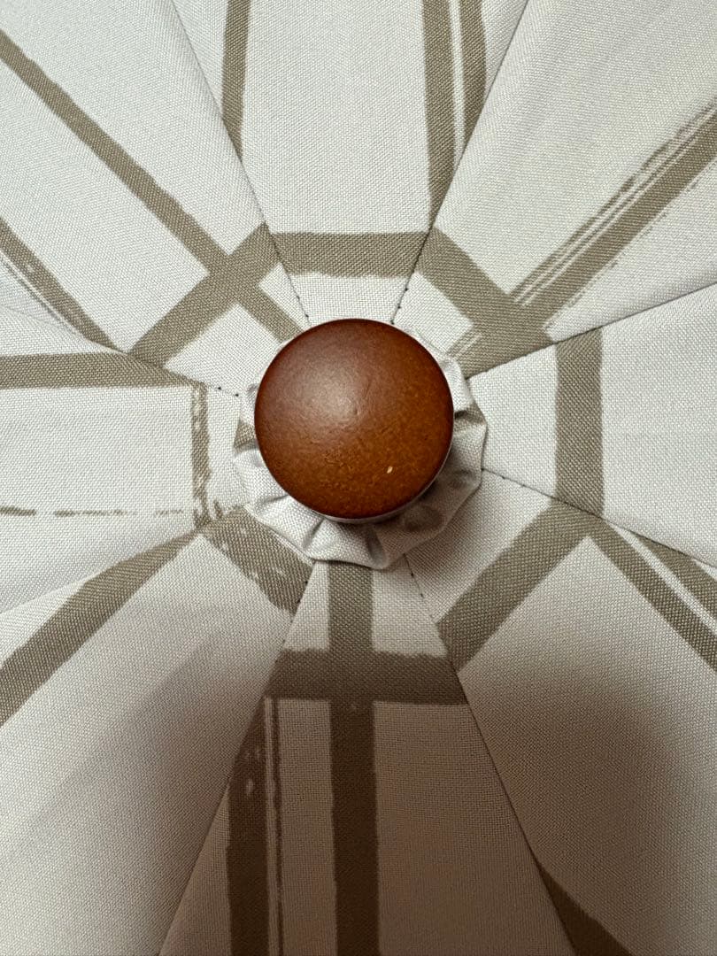 サンバリア100 折りたたみ日傘 2段格子柄木曲がり手元