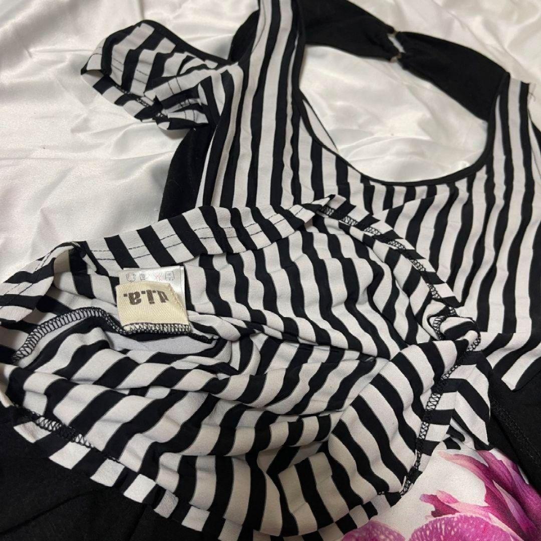 ♛ d.i.a ダイア 肩出し 背中空き 平成 ギャル ストライプ egg