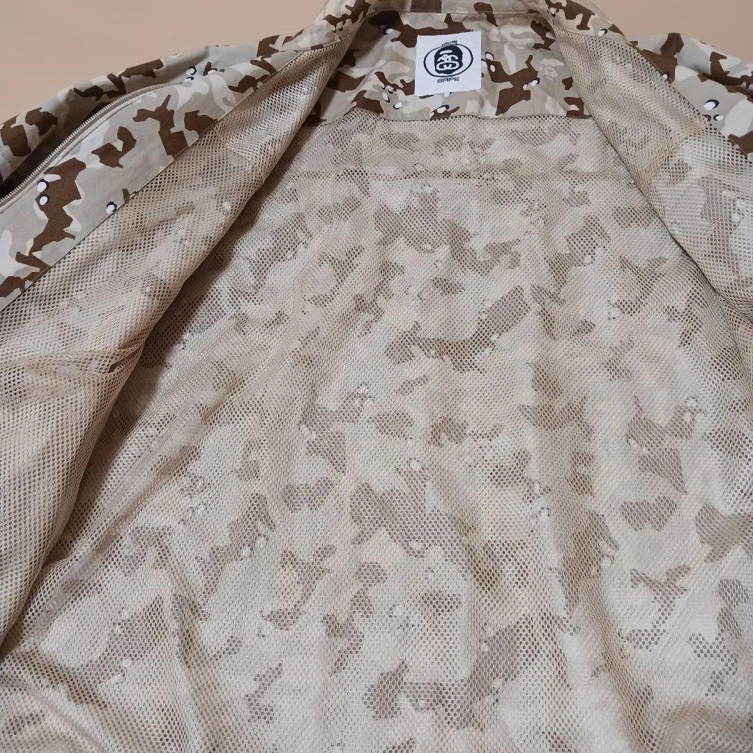 y*n様 BAPE×STUSSY カモフラージュ ナイロンジャケット