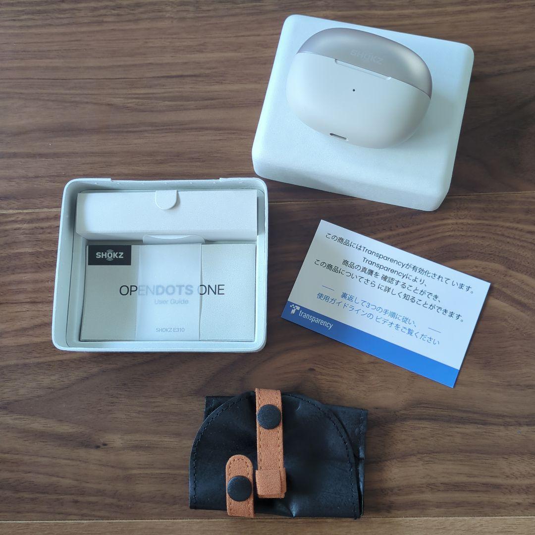Shokz opendots one★イヤーカフ型オープンイヤーイヤホン★グレー