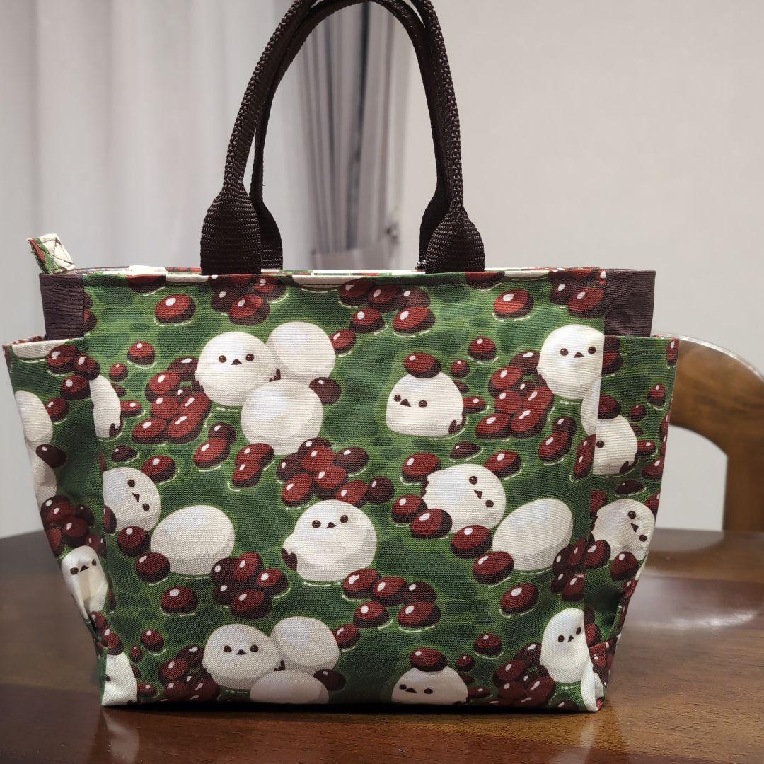 夢咲堂ページ❤シマエナガ❤トートバッグ❤ハンドメイド