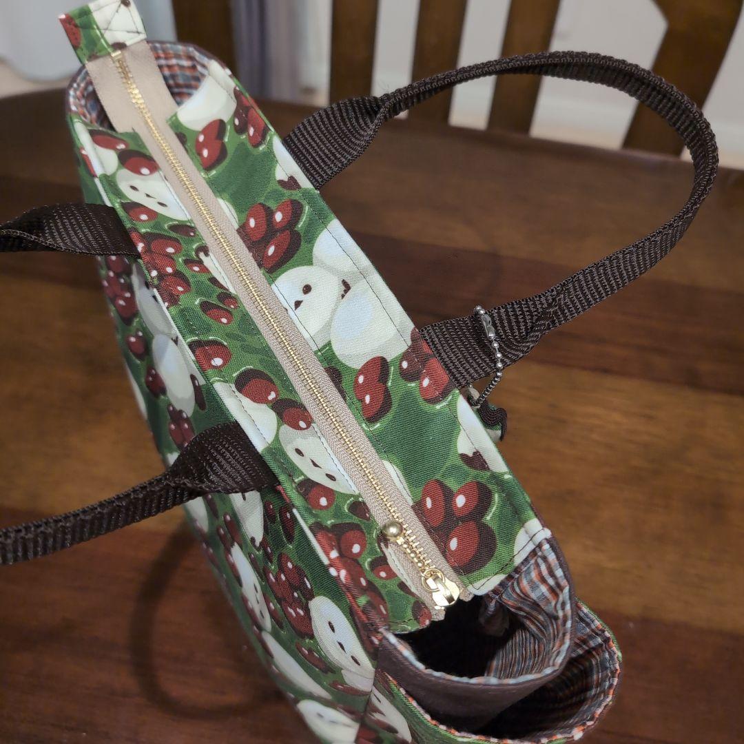 夢咲堂ページ❤シマエナガ❤トートバッグ❤ハンドメイド